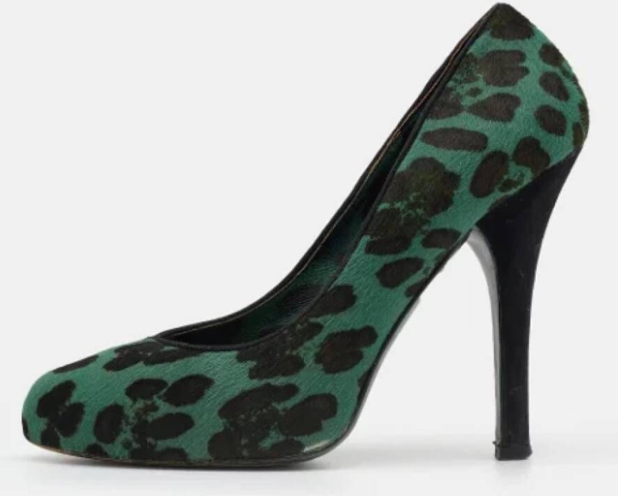 Dolce & Gabbana Pre-owned Fabric heels Green Dames