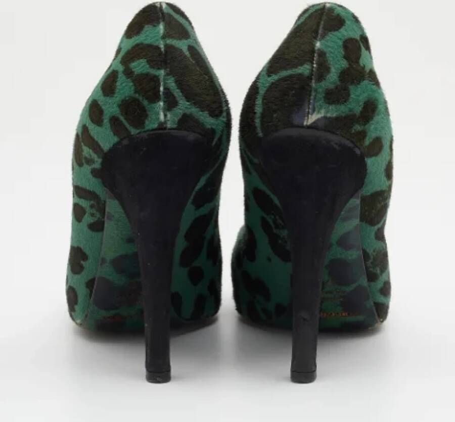 Dolce & Gabbana Pre-owned Fabric heels Green Dames