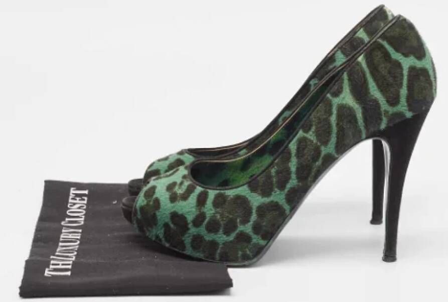 Dolce & Gabbana Pre-owned Fabric heels Green Dames