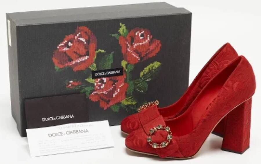 Dolce & Gabbana Pre-owned Fabric heels Red Dames