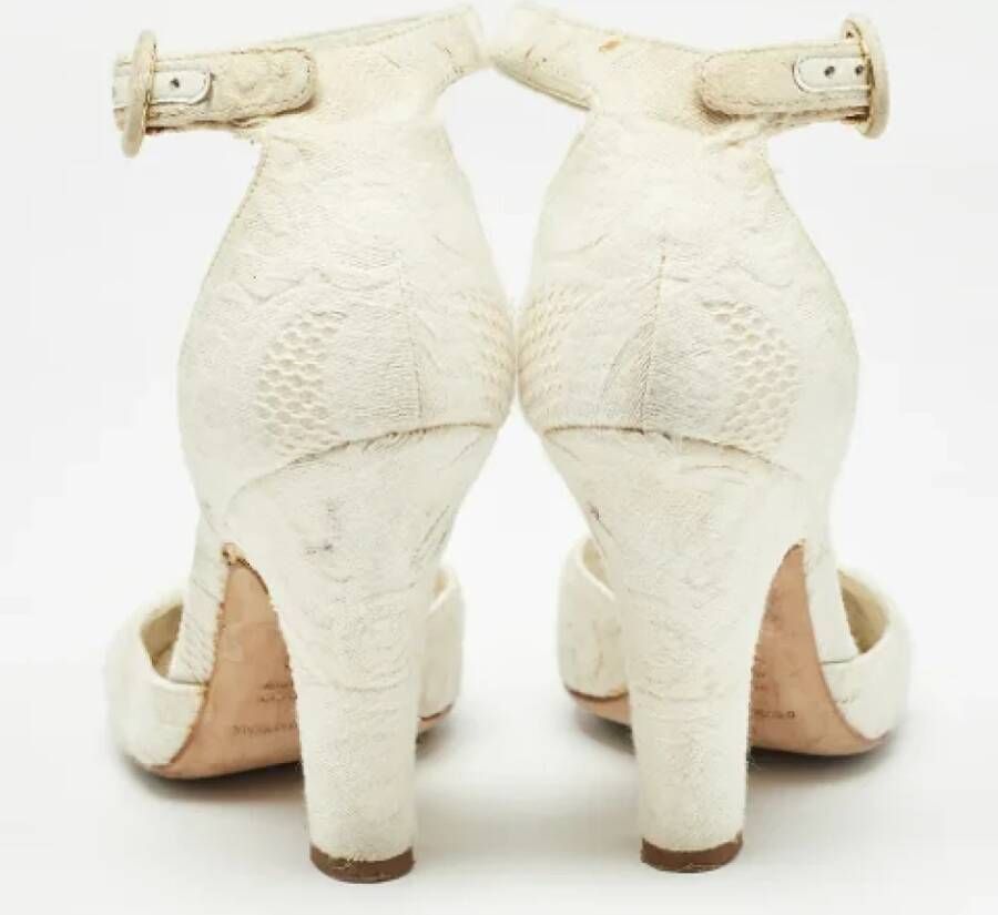 Dolce & Gabbana Pre-owned Fabric heels White Dames