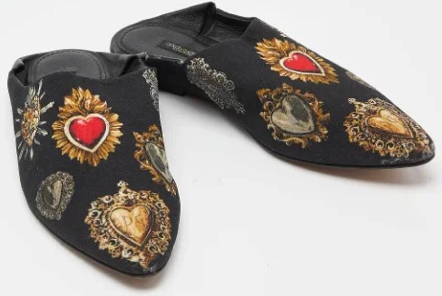 Dolce & Gabbana Pre-owned Fabric mules Black Dames