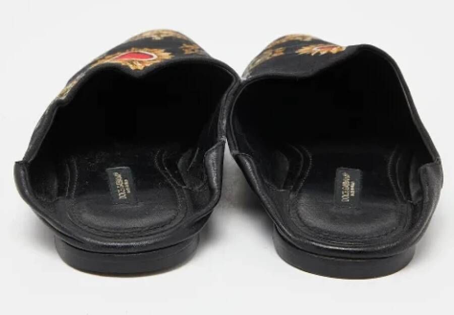 Dolce & Gabbana Pre-owned Fabric mules Black Dames