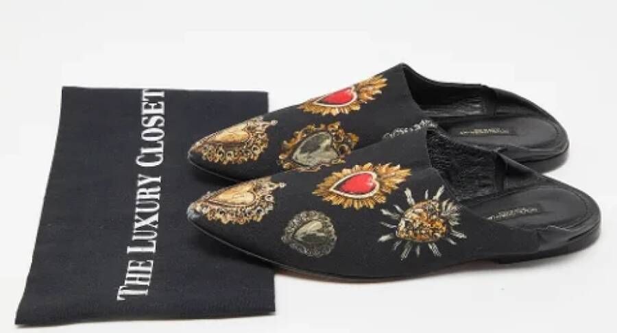 Dolce & Gabbana Pre-owned Fabric mules Black Dames