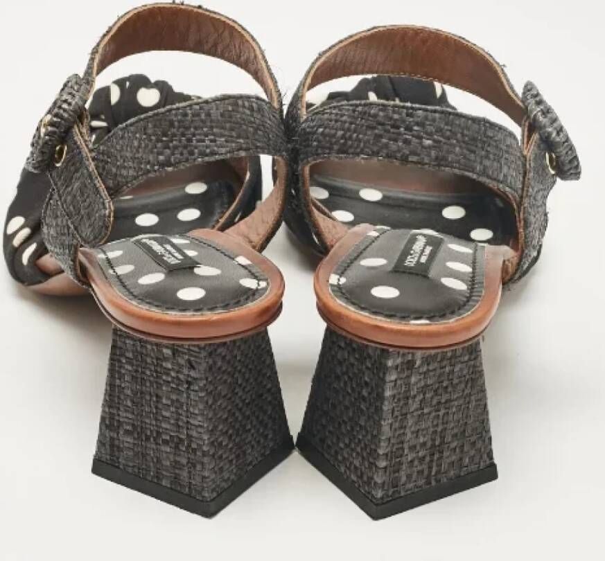 Dolce & Gabbana Pre-owned Fabric sandals Black Dames