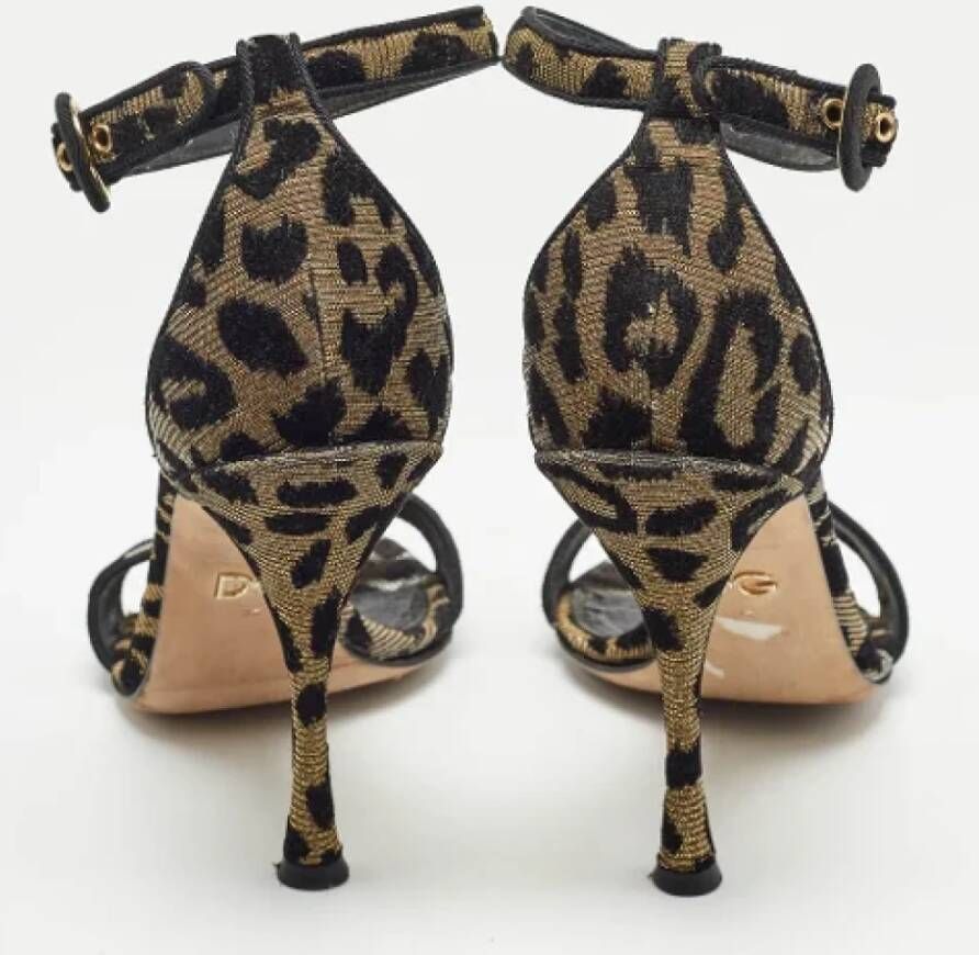 Dolce & Gabbana Pre-owned Fabric sandals Brown Dames