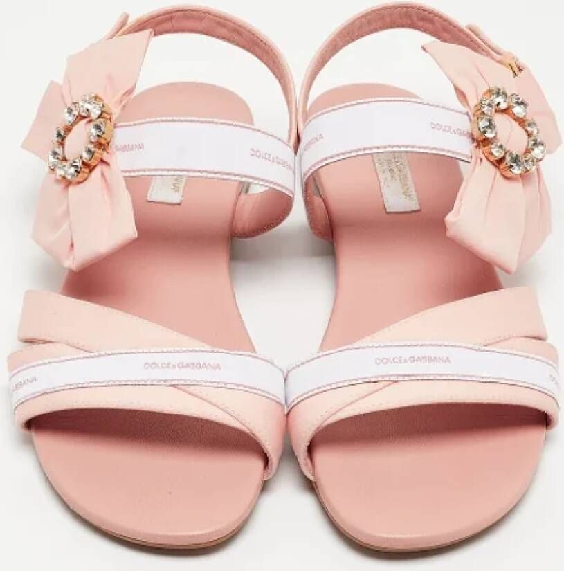 Dolce & Gabbana Pre-owned Fabric sandals Pink Dames