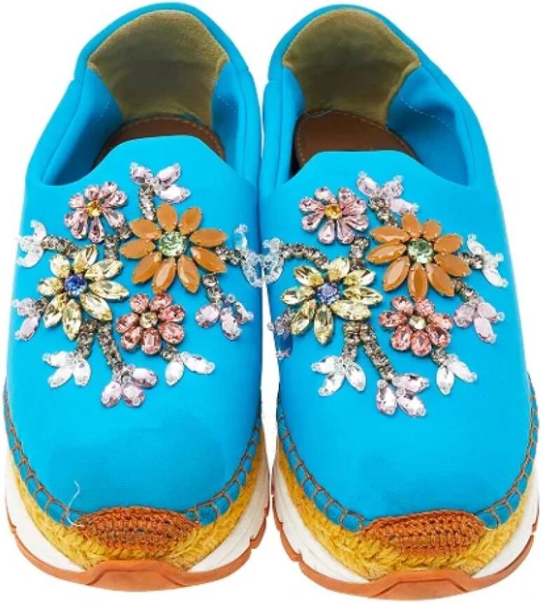 Dolce & Gabbana Pre-owned Fabric sneakers Blue Dames