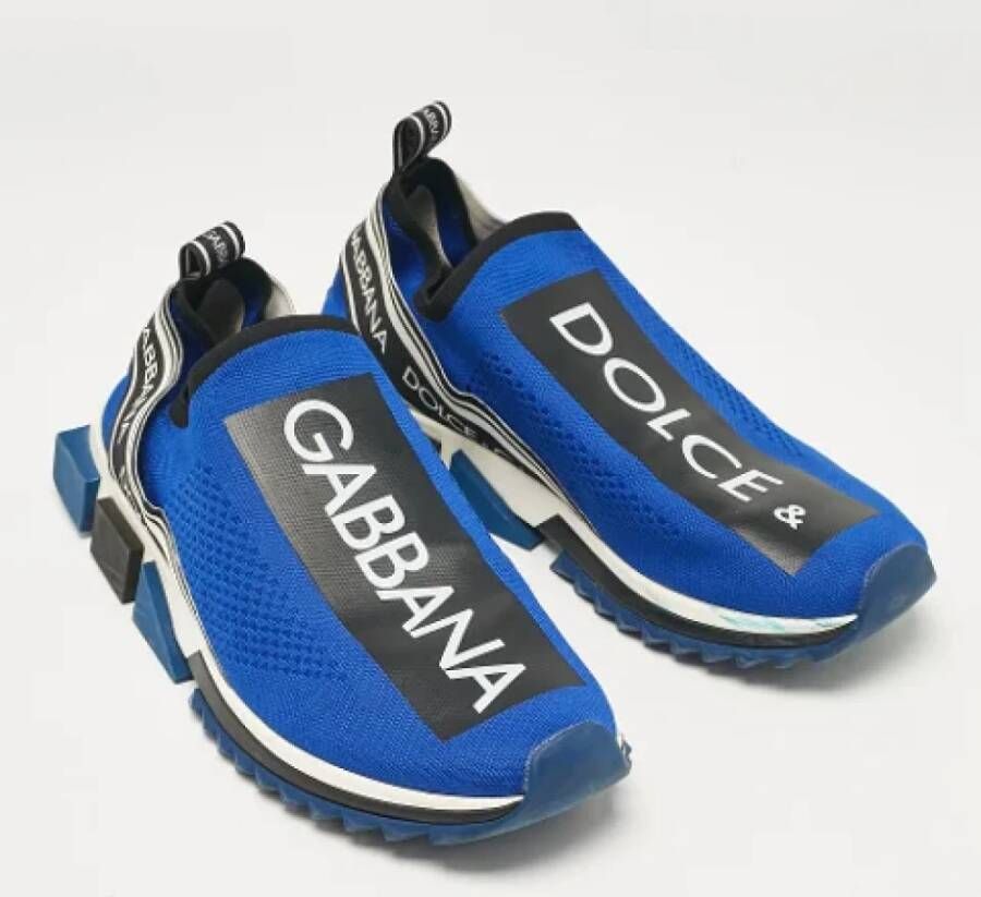 Dolce & Gabbana Pre-owned Fabric sneakers Blue Heren