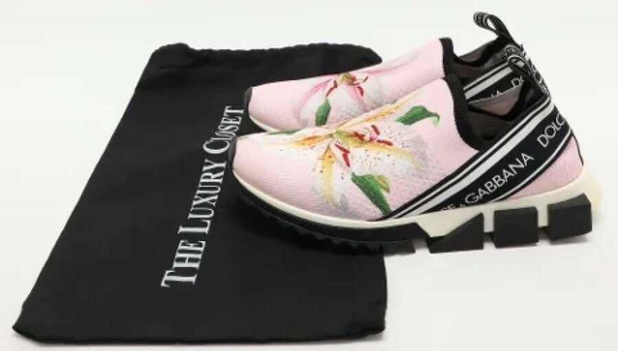 Dolce & Gabbana Pre-owned Fabric sneakers Pink Dames