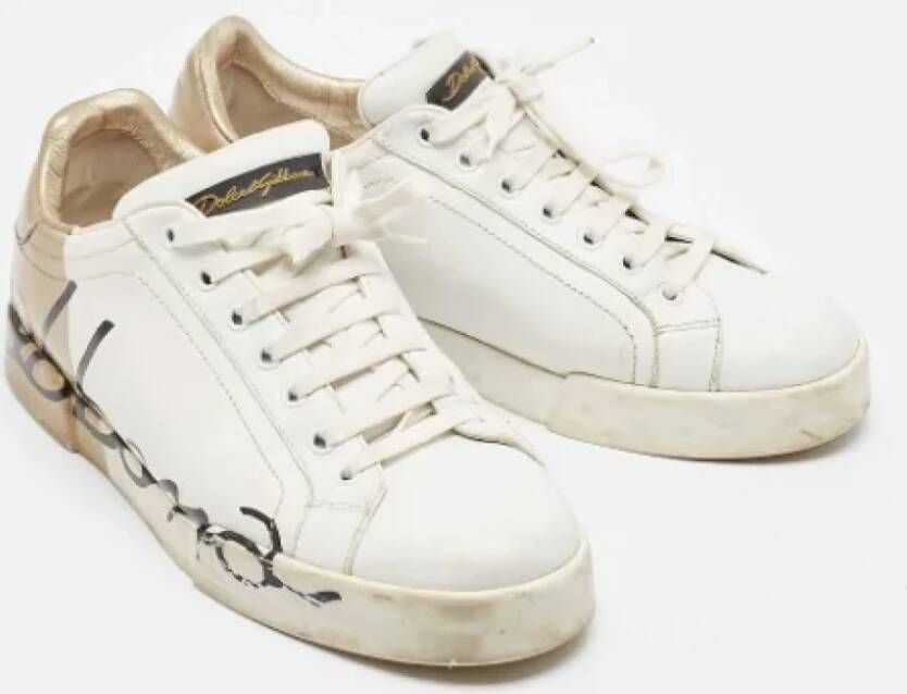 Dolce & Gabbana Pre-owned Fabric sneakers White Heren