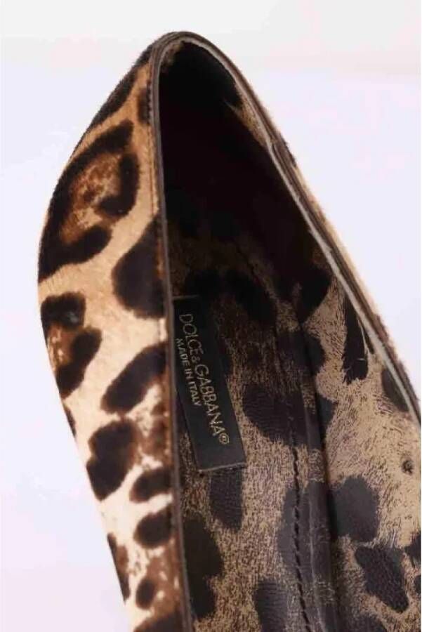 Dolce & Gabbana Pre-owned Faux Fur heels Brown Dames