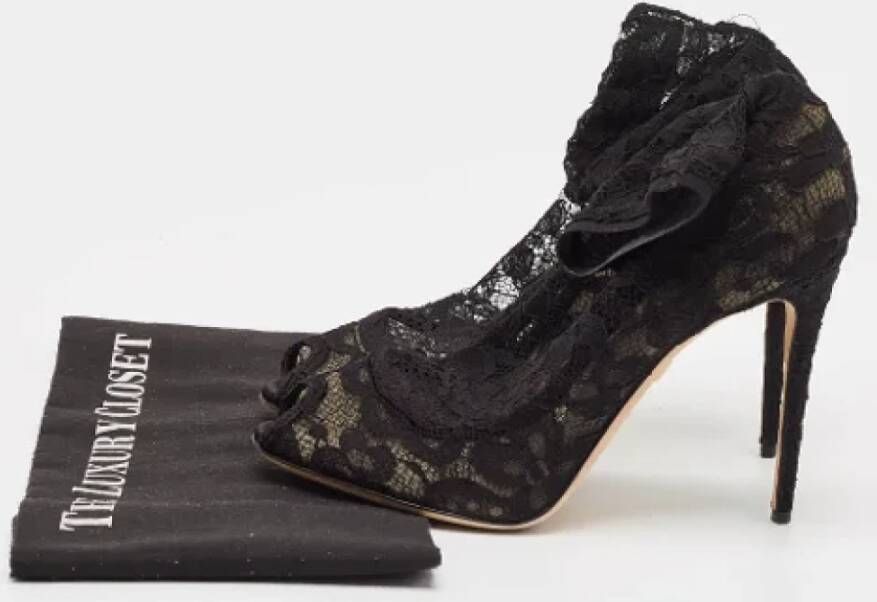 Dolce & Gabbana Pre-owned Lace boots Black Dames