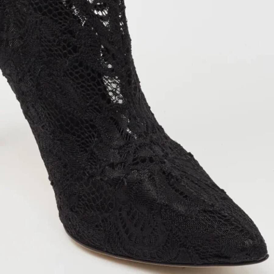 Dolce & Gabbana Pre-owned Lace boots Black Dames