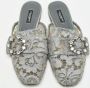 Dolce & Gabbana Pre-owned Lace flats Gray Dames - Thumbnail 3