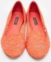 Dolce & Gabbana Pre-owned Lace flats Orange Dames - Thumbnail 2