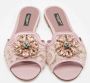 Dolce & Gabbana Pre-owned Lace flats Purple Dames - Thumbnail 3