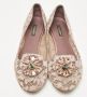 Dolce & Gabbana Pre-owned Lace flats Purple Dames - Thumbnail 2