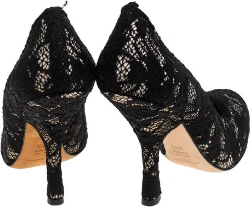 Dolce & Gabbana Pre-owned Lace heels Black Dames