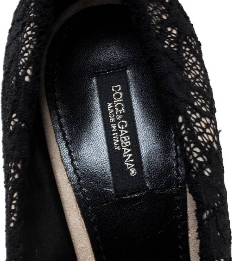 Dolce & Gabbana Pre-owned Lace heels Black Dames