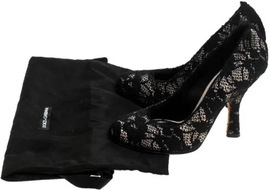 Dolce & Gabbana Pre-owned Lace heels Black Dames