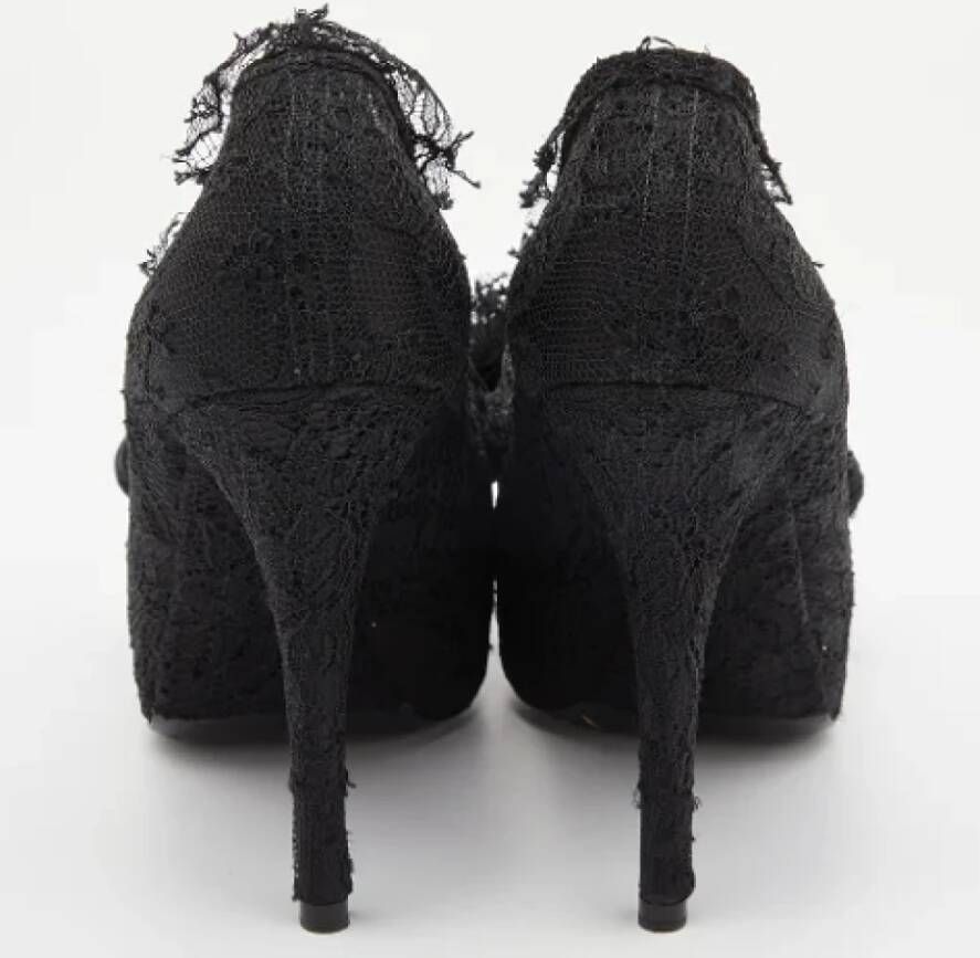 Dolce & Gabbana Pre-owned Lace heels Black Dames