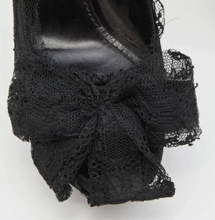 Dolce & Gabbana Pre-owned Lace heels Black Dames