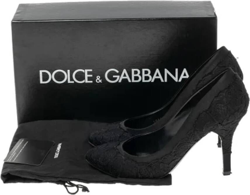 Dolce & Gabbana Pre-owned Lace heels Black Dames