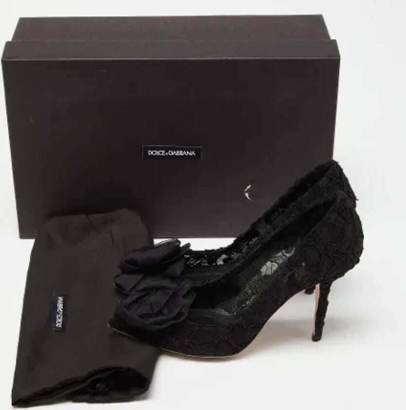 Dolce & Gabbana Pre-owned Lace heels Black Dames