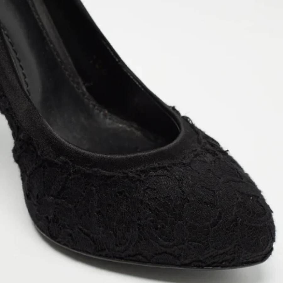 Dolce & Gabbana Pre-owned Lace heels Black Dames