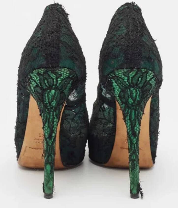 Dolce & Gabbana Pre-owned Lace heels Black Dames