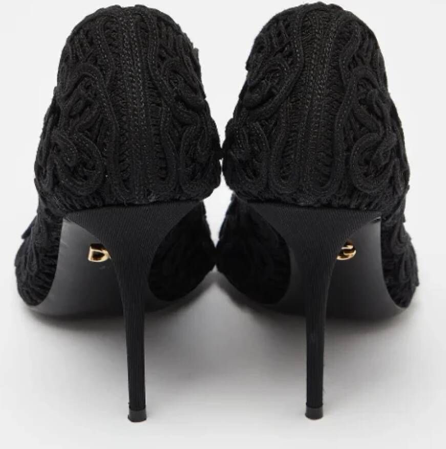 Dolce & Gabbana Pre-owned Lace heels Black Dames