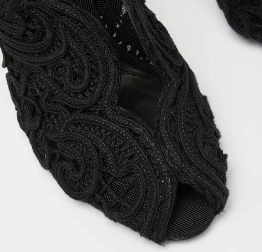 Dolce & Gabbana Pre-owned Lace heels Black Dames