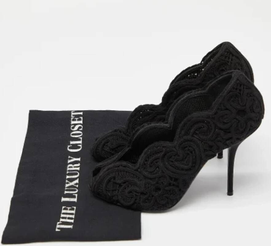 Dolce & Gabbana Pre-owned Lace heels Black Dames