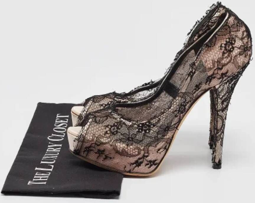 Dolce & Gabbana Pre-owned Lace heels Black Dames