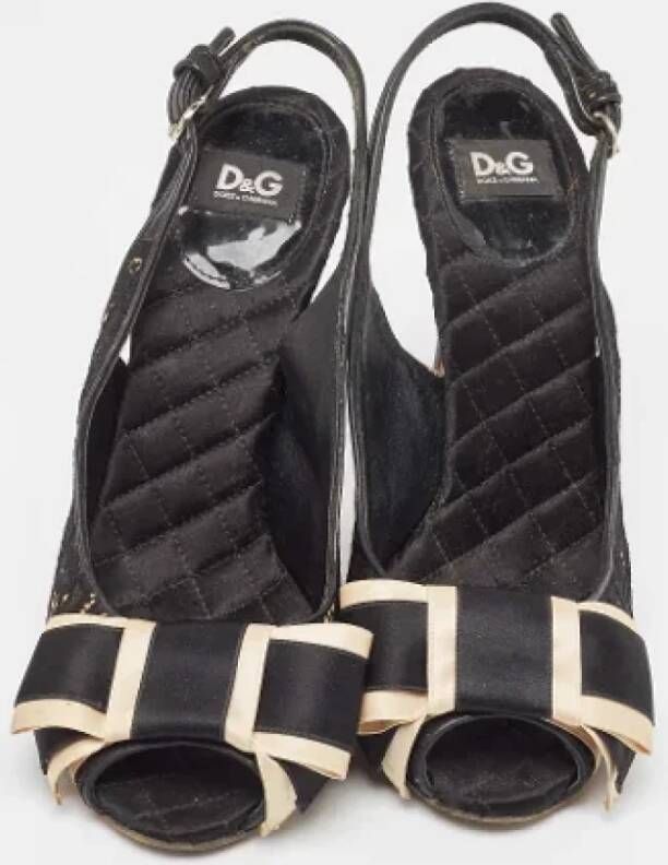 Dolce & Gabbana Pre-owned Lace heels Black Dames