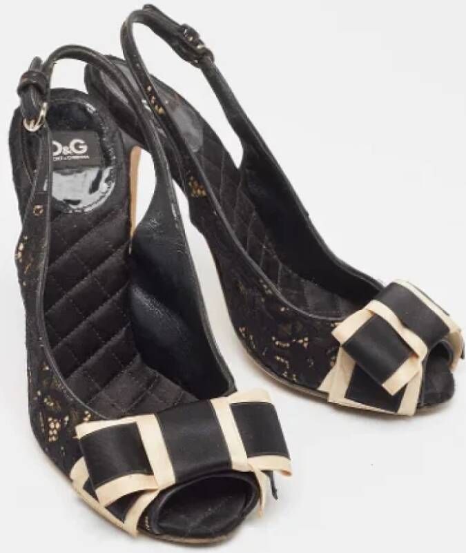 Dolce & Gabbana Pre-owned Lace heels Black Dames