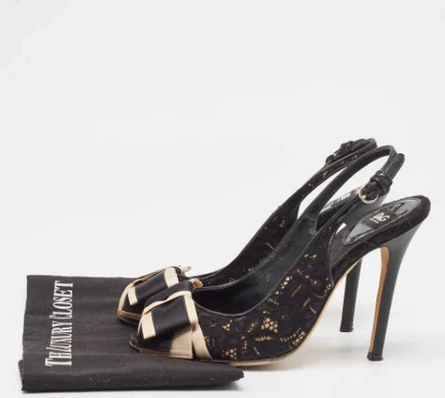 Dolce & Gabbana Pre-owned Lace heels Black Dames