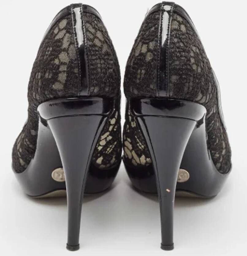 Dolce & Gabbana Pre-owned Lace heels Black Dames