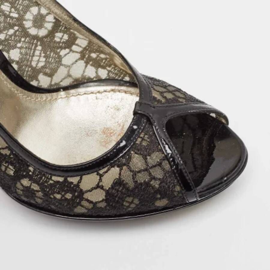 Dolce & Gabbana Pre-owned Lace heels Black Dames