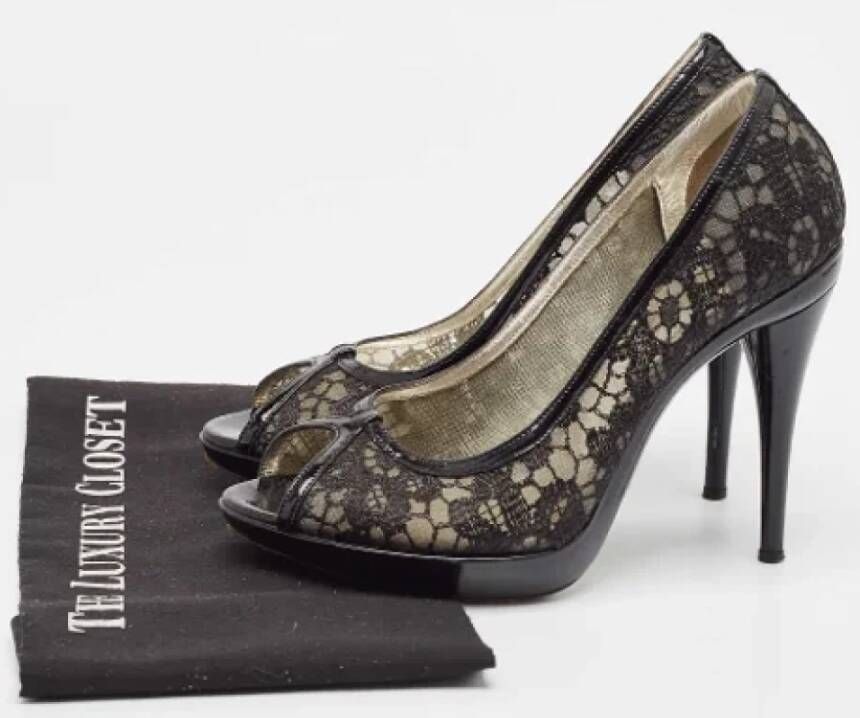 Dolce & Gabbana Pre-owned Lace heels Black Dames