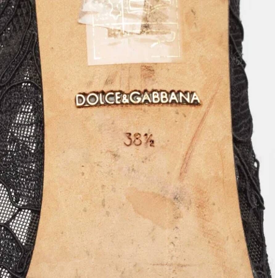 Dolce & Gabbana Pre-owned Lace heels Black Dames