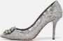 Dolce & Gabbana Pre-owned Lace heels Gray Dames - Thumbnail 2