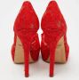 Dolce & Gabbana Pre-owned Lace heels Red Dames - Thumbnail 5