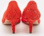 Dolce & Gabbana Pre-owned Lace heels Red Dames - Thumbnail 5