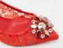 Dolce & Gabbana Pre-owned Lace heels Red Dames - Thumbnail 7