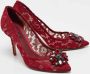 Dolce & Gabbana Pre-owned Lace heels Red Dames - Thumbnail 2