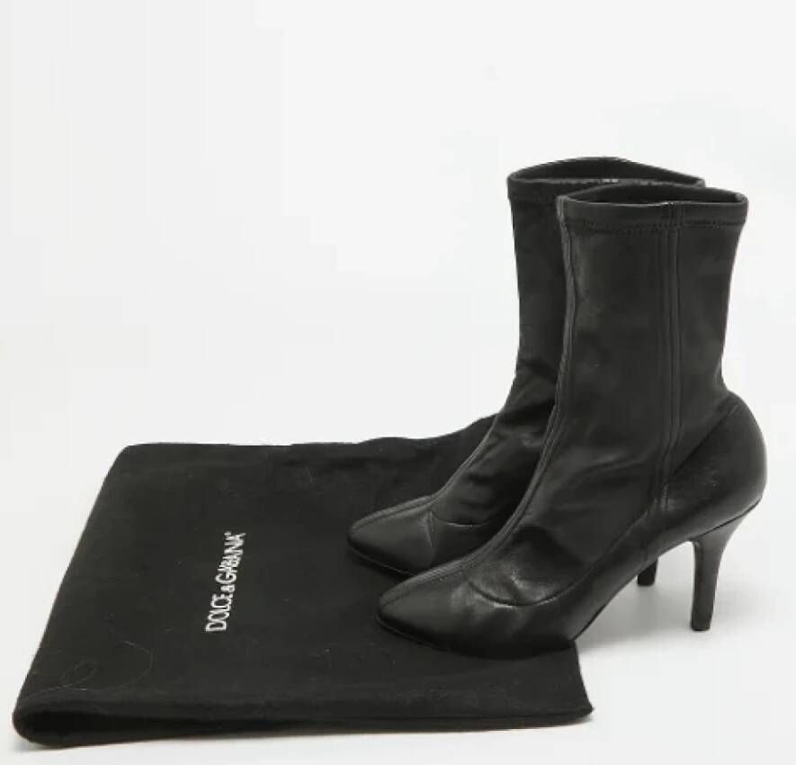 Dolce & Gabbana Pre-owned Leather boots Black Dames