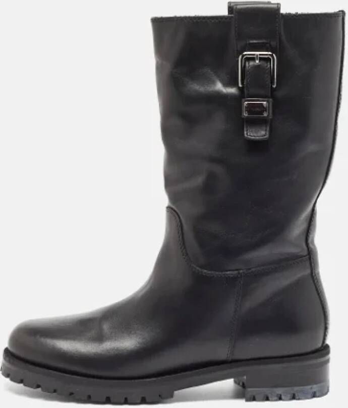 Dolce & Gabbana Pre-owned Leather boots Black Dames