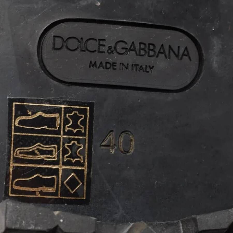 Dolce & Gabbana Pre-owned Leather boots Black Dames